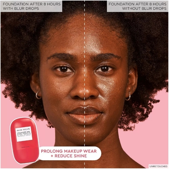 Glow Recipe Strawberry BHA Pore-Smooth Blur Drops Serum, 30ml, NIB - Picture 8 of 9